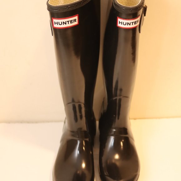 Hunter Original Gloss Tall Rain Boots Size 6M 7F - Picture 8 of 14
